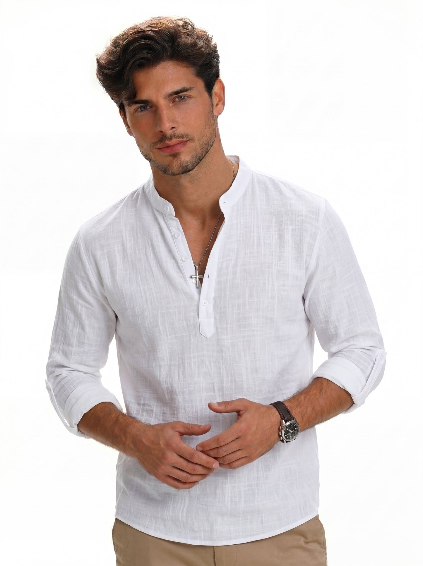 Camisa Casual de Lino LiaVoss