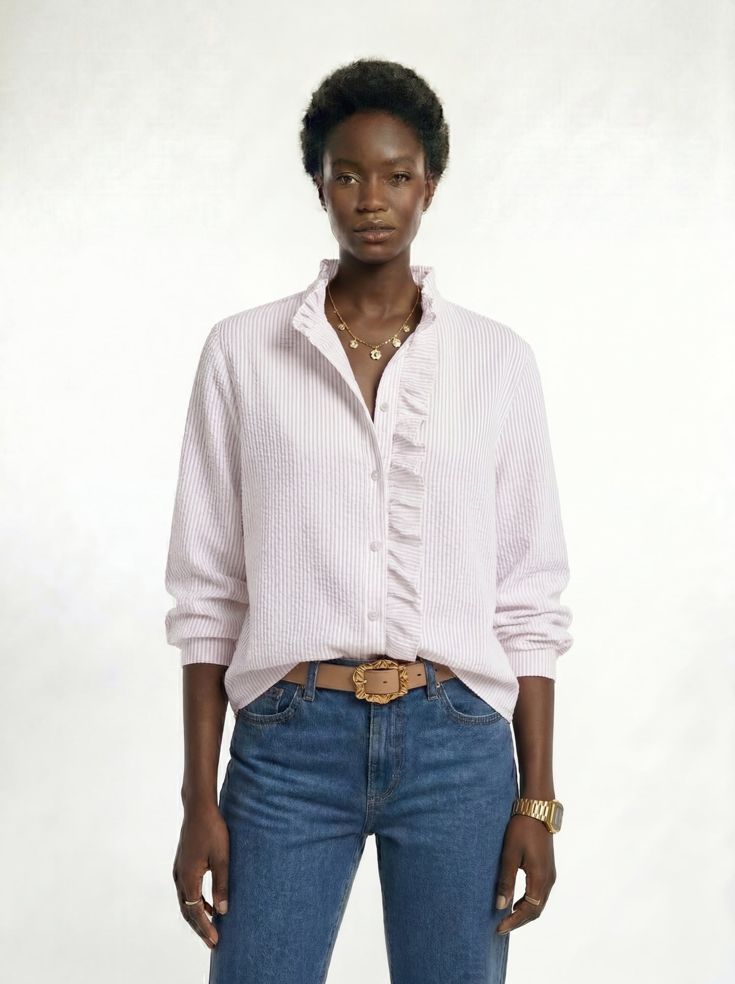 Blusa Elegante con Volantes LiaVoss