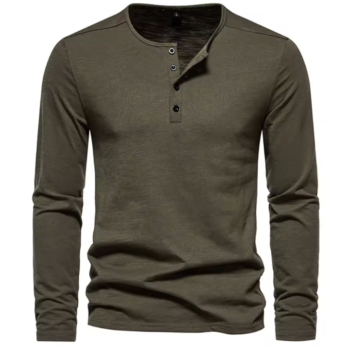Camiseta LiaVoss de Manga Larga con Botones