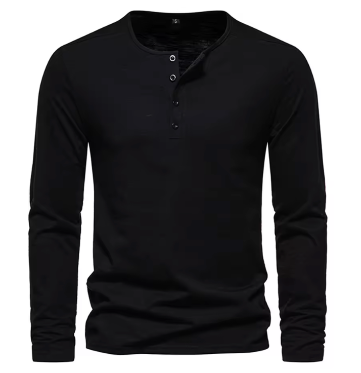 Camiseta LiaVoss de Manga Larga con Botones